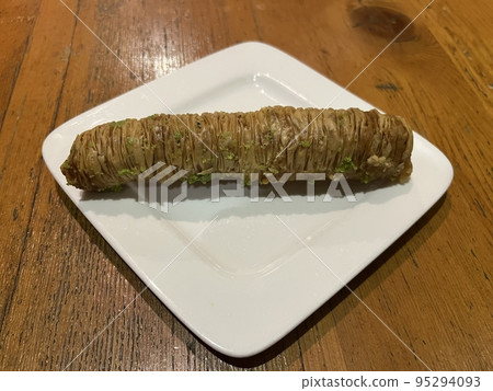 Baklava is a traditional dessert from Greece, Turkey and the Middle East. 95294093
