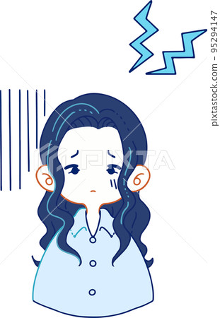 身體狀況不佳的人的矢量圖解 身體狀況不佳的人的矢量圖解 95294147