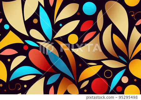 Paisley and geometric motifs fabric patchwork abstract 2d seamless High quality 2d illustration. Paisley and geometric motifs fabric patchwork abstract 2d seamless High quality 2d illustration. 95295498
