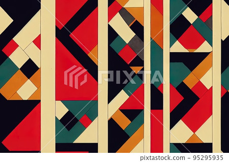 A beautiful Geometric Ornament Ethnic Floralr style border design A beautiful Geometric Ornament Ethnic Floralr style border design 95295935