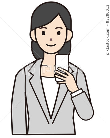 Person material illustration business woman Person material illustration business woman 95296012