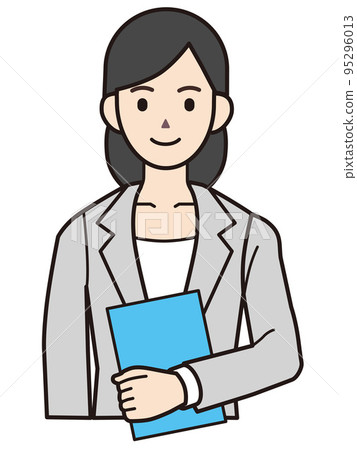 Person material illustration business woman Person material illustration business woman 95296013