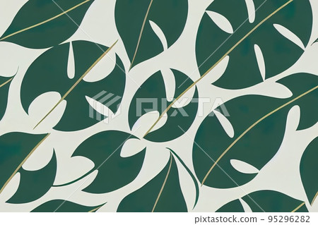 Monstera, roses, leaves, geometric seamless pattern set. Organic simple Monstera, roses, leaves, geometric seamless pattern set. Organic simple 95296282