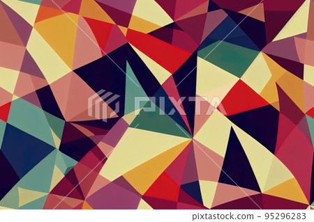 Seamless abstract geometric pattern. 2d Illustration. Seamless abstract geometric pattern. 2d Illustration. 95296283