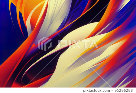 abstract white background with smooth lines 95296298