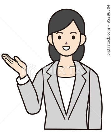 Person material illustration business woman 95296304