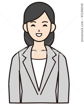 人物素材插圖女商人 人物素材插圖女商人 95296649