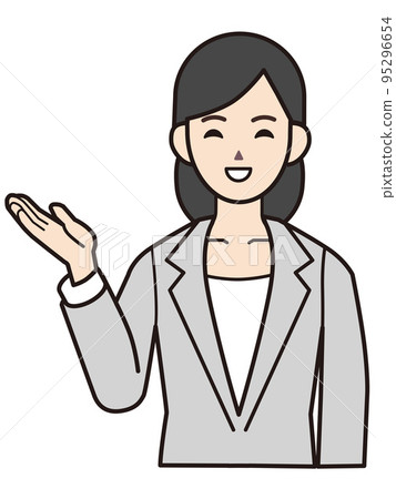 人物素材插圖女商人 95296654