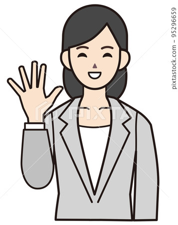 Person material illustration business woman 95296659