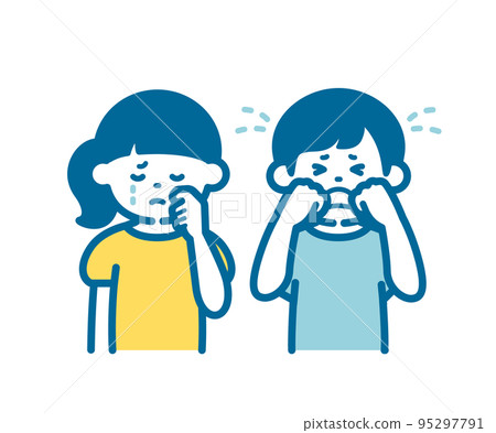 Crying boys and girls 95297791