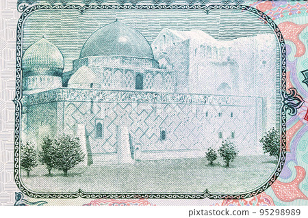 Mausoleum of Khoja Ahmed Yasawi from Kazakhstan money Mausoleum of Khoja Ahmed Yasawi from Kazakhstan money 95298989