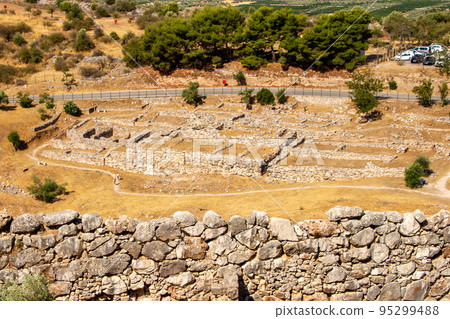 Greece, Mycenae, ruins of the ancient city 95299488