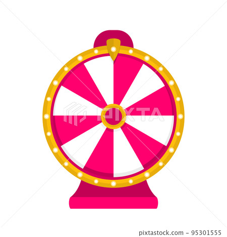Wheel of fortune background. Vector lucky roulette illustration. 95301555