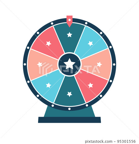 Wheel of fortune background. Vector lucky roulette illustration. Wheel of fortune background. Vector lucky roulette illustration. 95301556