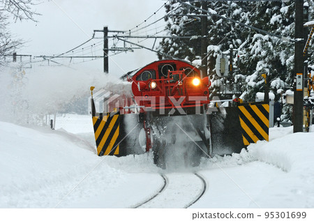 Shinetsu Main Line Sekiyama-Myoko Kogen JR East DD53-2 (Nagaoka) Special Snow Plow Train Tokusetsu Shinetsu Main Line Sekiyama-Myoko Kogen JR East DD53-2 (Nagaoka) Special Snow Plow Train Tokusetsu 95301699