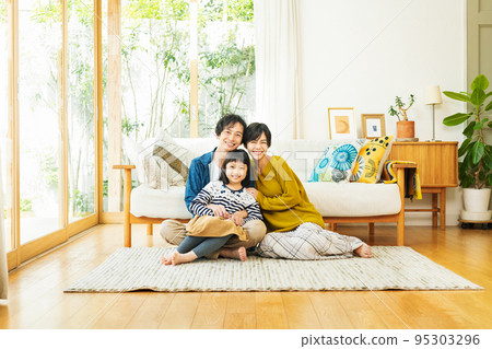 A family starting a new life in their own home 95303296