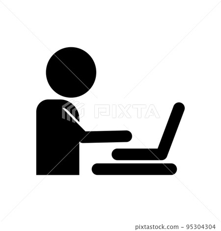 working icon. coworking space. desk work. vector. working icon. coworking space. desk work. vector. 95304304