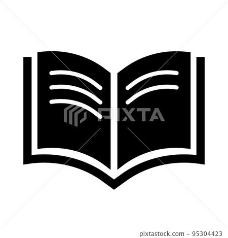 Reading silhouette icon. learning or studying. vector. Reading silhouette icon. learning or studying. vector. 95304423
