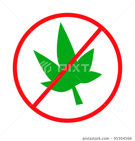 不使用大麻。大麻使用條例。向量。 不使用大麻。大麻使用條例。向量。 95304566