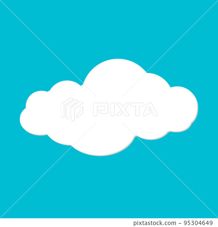 Cloud vector illustration on blue sky vector illustration Cloud vector illustration on blue sky vector illustration 95304649