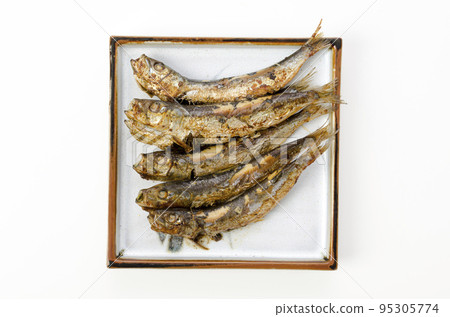 Grilled whole dried sardines Grilled whole dried sardines 95305774
