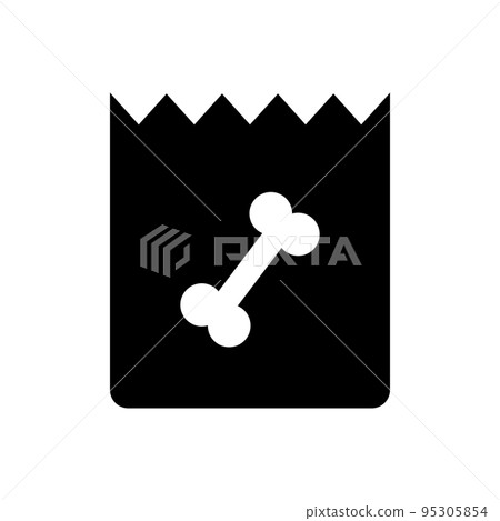 Pet food silhouette icon. dog food. vector. 95305854