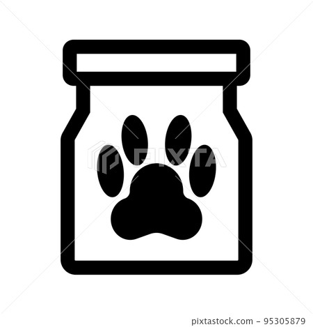 pet food bag. dock food. vector. 95305879