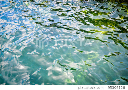 Top view of sea or ocean water, blue sea water texture Top view of sea or ocean water, blue sea water texture 95306126