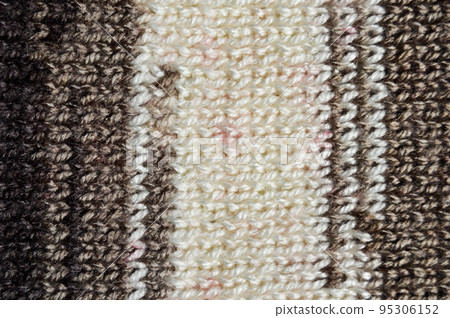 Handmade knitted fabric grey wool background texture 95306152