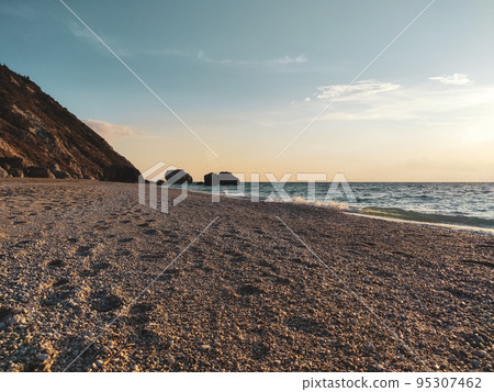 Pebble Beach Megali Petra, Lefkada island, Greece 95307462