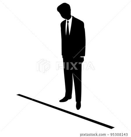 silhouette, silhouettes, business man 95308143