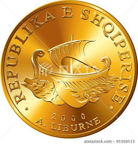 Albanian money gold coin 20 Lek 95308513