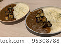 Eggplant topping curry 95308788