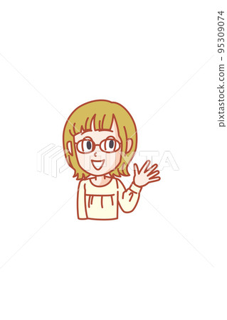 以通俗易懂的方式解釋的年輕女性 95309074