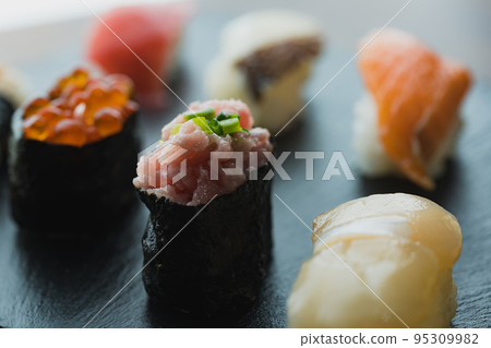 Sushi black background luxury 95309982