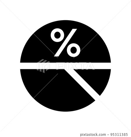 百分比圖標和餅圖。向量。 百分比圖標和餅圖。向量。 95311385