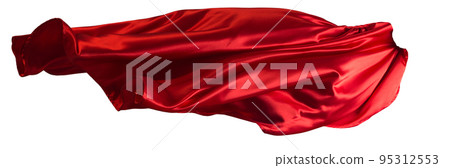Red cloth flutters 95312553