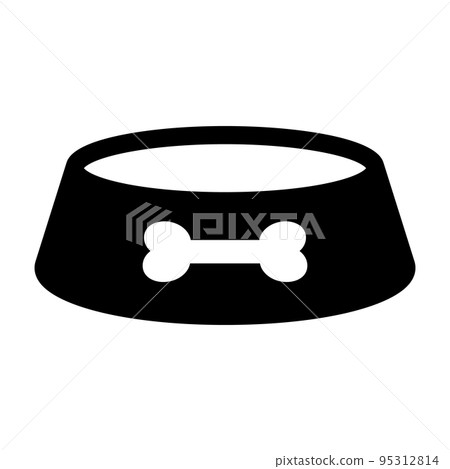 Dock food dish icon. pet food. vector. Dock food dish icon. pet food. vector. 95312814
