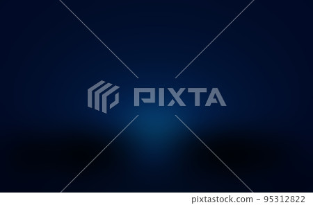 Abstract Luxury gradient Blue background. Smooth Dark blue with Black vignette Studio Banner. 95312822