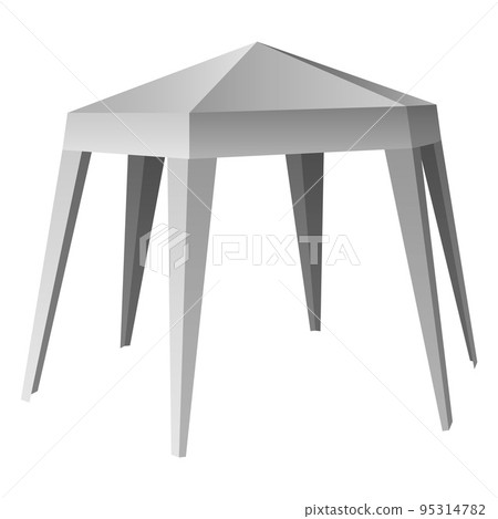 Commercial tent mockup. Realistic illustration of commercial tent vector mockup for web design isolated on white background Commercial tent mockup. Realistic illustration of commercial tent vector mockup for web design isolated on white background 95314782