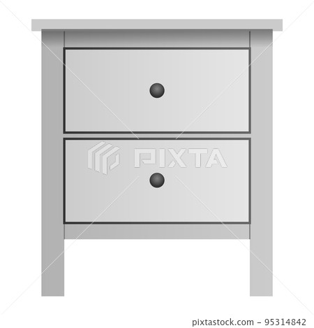 White double drawer mockup. Realistic illustration of white double drawer vector mockup for web design isolated on white background White double drawer mockup. Realistic illustration of white double drawer vector mockup for web design isolated on white background 95314842