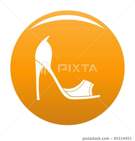 Woman shoes icon. Simple illustration of woman shoes vector icon isolated on white background Woman shoes icon. Simple illustration of woman shoes vector icon isolated on white background 95314951