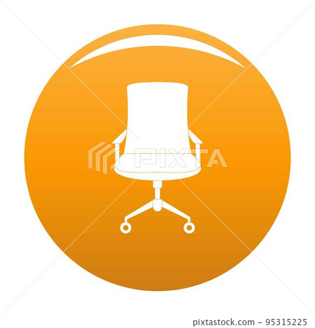 Old armchair icon. Simple illustration of old armchair vector icon for any design orange Old armchair icon. Simple illustration of old armchair vector icon for any design orange 95315225