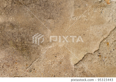 Corrosive rough cement brown rotting wall. Empty abstract background Corrosive rough cement brown rotting wall. Empty abstract background 95315443