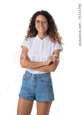 Woman thinking looking up 95315790