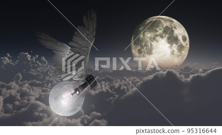 Winged light bulb 95316644