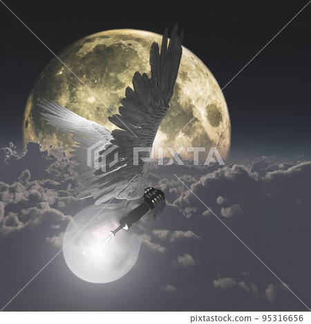 Winged light bulb 95316656