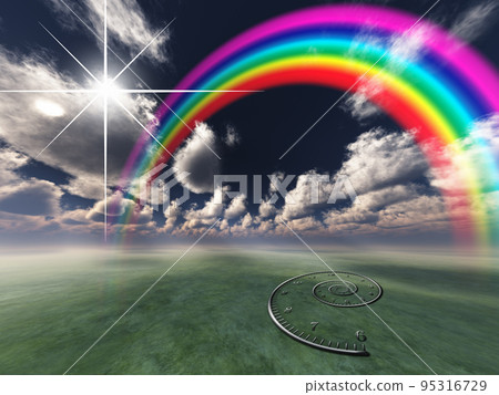 Rainbow in the sky 95316729