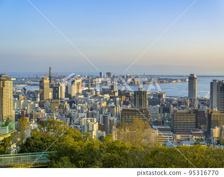 View from Venus Bridge in Kobe Rokko Island / Kobe, Japan 95316770