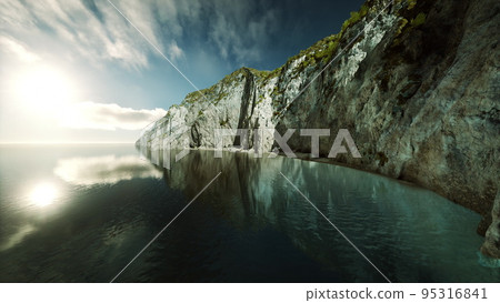 coastline with ocean and rocks coastline with ocean and rocks 95316841